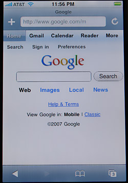 גוגל iPhone