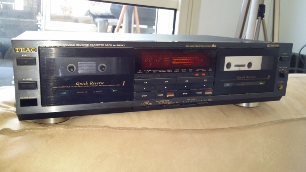 Platine Cassette TEAC W-990RX – Double Lecteur Auto Reverse, Hi-Fi, Occasion