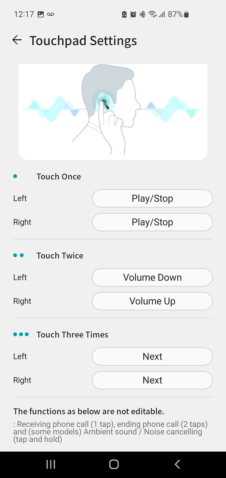 touchpad settings touchpad settings