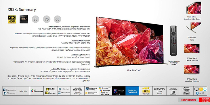 X95K&nbsp; - 85"75"65" 4K MINI LED