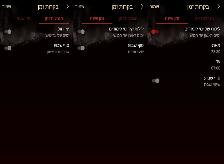 זמני החיבור של כל מחשב זמני החיבור של כל מחשב