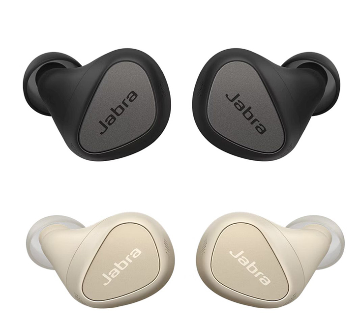 אוזניות jabra elite 5 זמינות בצבעים שחור-אפור וזהב-בז' אוזניות jabra elite 5 זמינות בצבעים שחור-אפור וזהב-בז'
