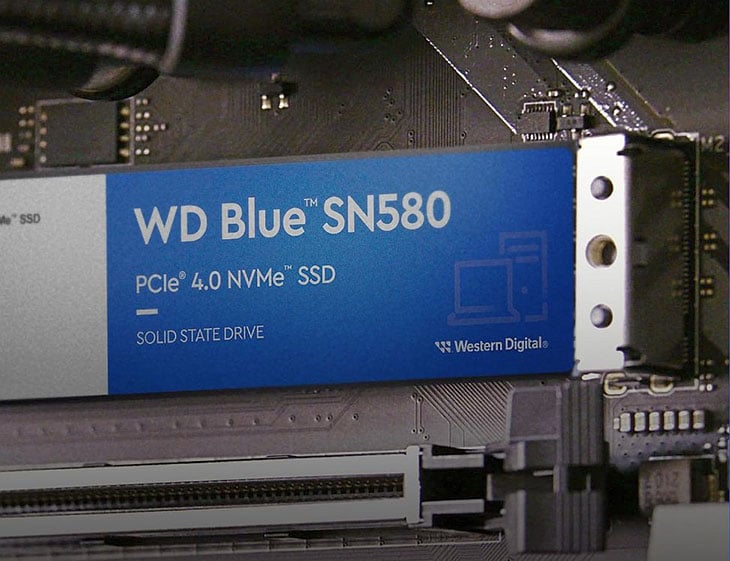 המיקום של כונן &nbsp;M2. NVMe