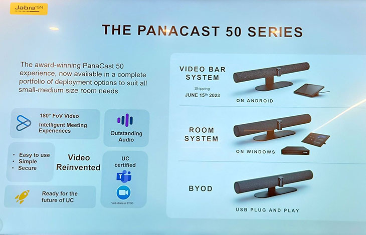 שלושת דגמי PanaCast 50 שלושת דגמי PanaCast 50