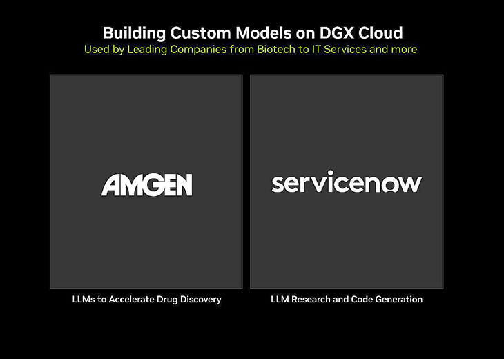 חברות הנהנות כיום משירות DGX Cloud חברות הנהנות כיום משירות DGX Cloud