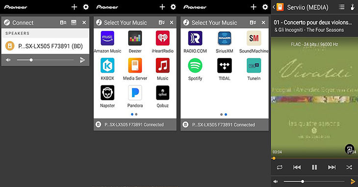 אפליקציית Pioneer remote להזרמה אונליין ומהרשת הביתית ב- DLNA אפליקציית Pioneer remote להזרמה אונליין ומהרשת הביתית ב- DLNA