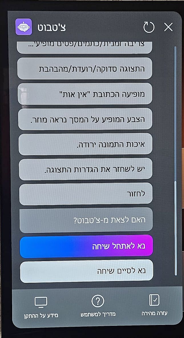 צ'ט בוט לסיוע קולי