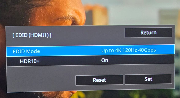 קצב רענון של 120 הרץ ב- 4K
