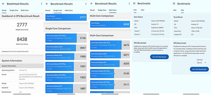 תוצאות בדיקתי ב-GeekBench 6