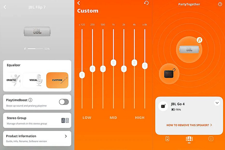 אפליקציית JBL Portable