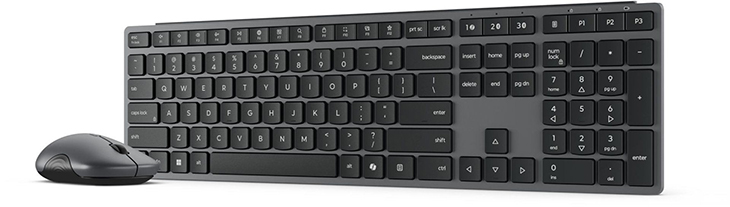 סט מקלדת ועכבר אלחוטיים Lenovo 700 Modern Multi-Device Wireless