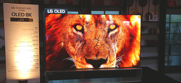 מסך ספינת הדגל ה-LG OLED ZX בגודל 88' מסך ספינת הדגל ה-LG OLED ZX בגודל 88'
