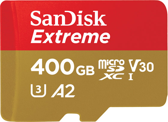SanDisk Extreme 400GB Micro SD