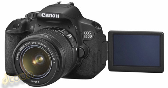 קנון 650D - מצלמת DSLR עם מסך מגע קנון 650D - מצלמת DSLR עם מסך מגע