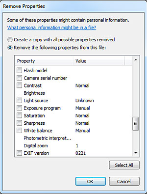 מחיקת או הסרת EXIF מתמונות מחיקת או הסרת EXIF מתמונות