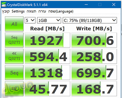 Samsing 951 benchmark test
