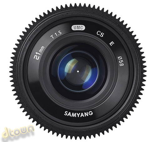 עדשת סאמיאנג 21 mm t1.5