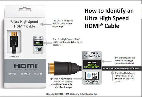מדריך כיצד לזהות כבל HDMI בתקן מדריך כיצד לזהות כבל HDMI בתקן