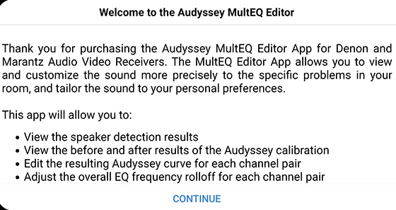 מסך הפתיחה של אפליקציית MultEQ Editor