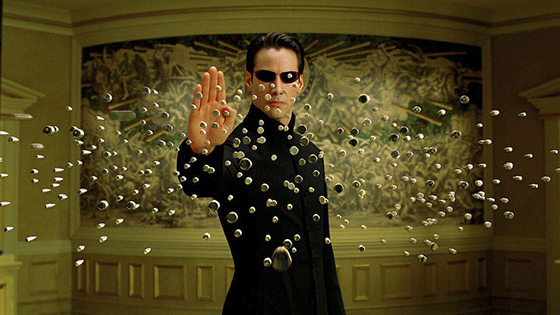 סצינת עצירת הכדורים ב-Matrix Reloaded