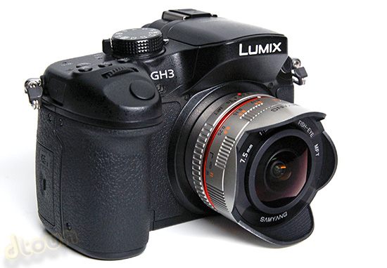 פנסוניק DMC - GH3 ביקורת מצלמה Samyang fisheye