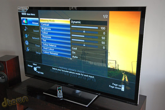 פנסוניק פלזמה Panasonic GT50 , ביקורת פנסוניק פלזמה Panasonic GT50 , ביקורת