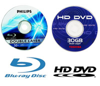 בלורי נגד HD DVD