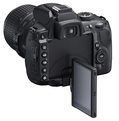 Nikon D5000 - מסך LCD מפרקי