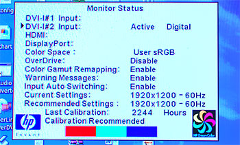 HP LP2480zx - מידע