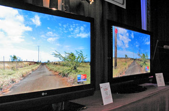 פלזמה בצד LCD של LG